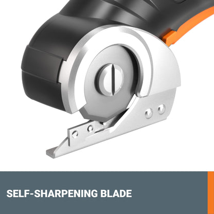 Worx Zipsnip Cordless Electric Scissors, Rechargeable Cardboard Cutter, 4V Powerful Fabric Scissors with 2 Safety Blades and Storage Bag WX082L.2 - Available at All In One Marketplace Canada