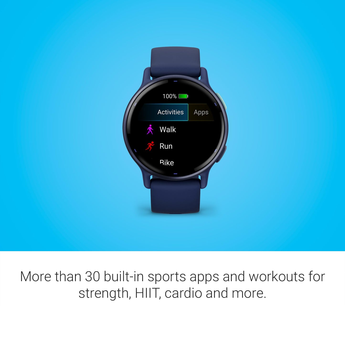 Garmin vívoactive 5, Health and Fitness GPS Smartwatch, AMOLED Display, Up to 11 Days of Battery, Navy