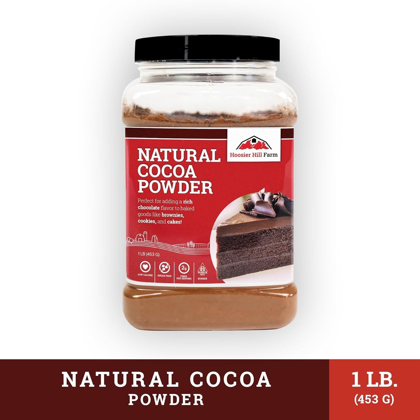 Hoosier Hill Farm Natural Cocoa Powder, 1 lb - Available at All In One Marketplace Canada