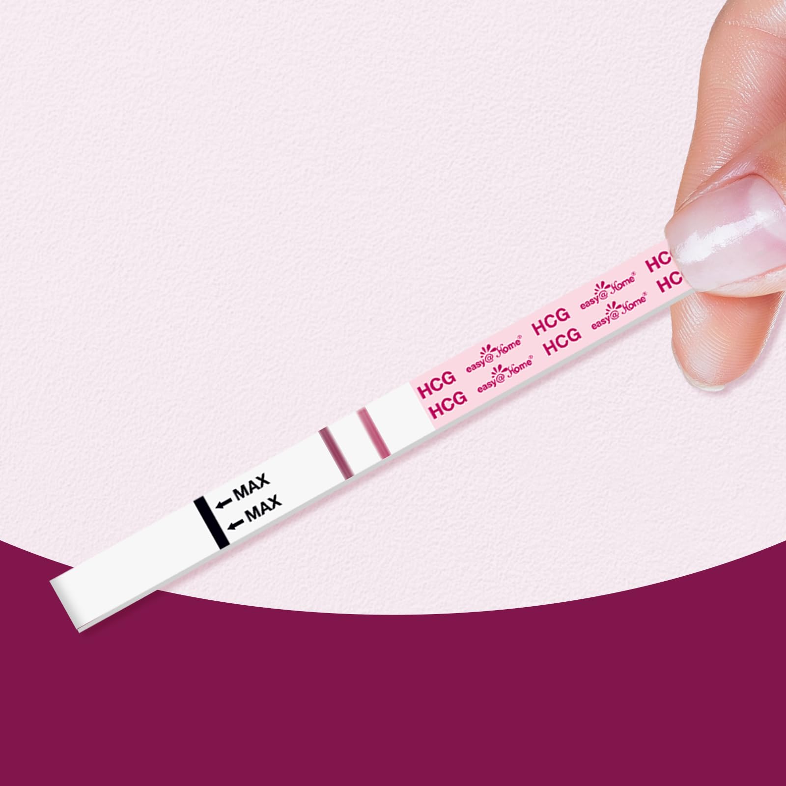 Easy@Home Pregnancy Tests 40 Pack: Easy to Use & Early Detection at Home Pregnancy Strips - Fertility Tests