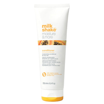 milk_shake moisture & more conditioner | creamy formula to hydrate and soften dry hair | for smoother, shinier, easy-to-manage hair | 8.1 fl oz (250ml)