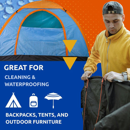 Nikwax Tent & Gear, Tent & Gear Duo-Pack, 500ml, SolarWash & SolarProof, Cleaning & Waterproofing Spray, Cleaner, Restores DWR Water Repellency on Outdoor Fabric, Rain Fly, Backpacks 🍁 All In One Marketplace Canada