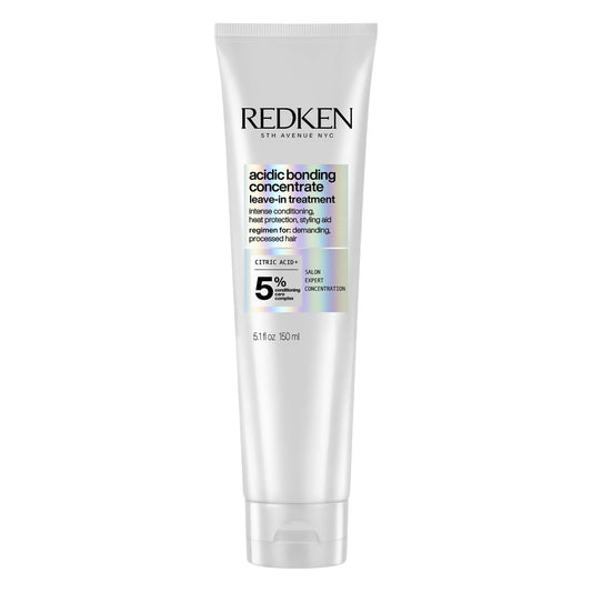 Redken Bonding Leave In Conditioner for Damaged Hair, Acidic Bonding Concentrate, Heat Protectant, Leave In Treatment For Deep Repair, For All Hair Types, 150 ml - Available at All In One Marketplace Canada