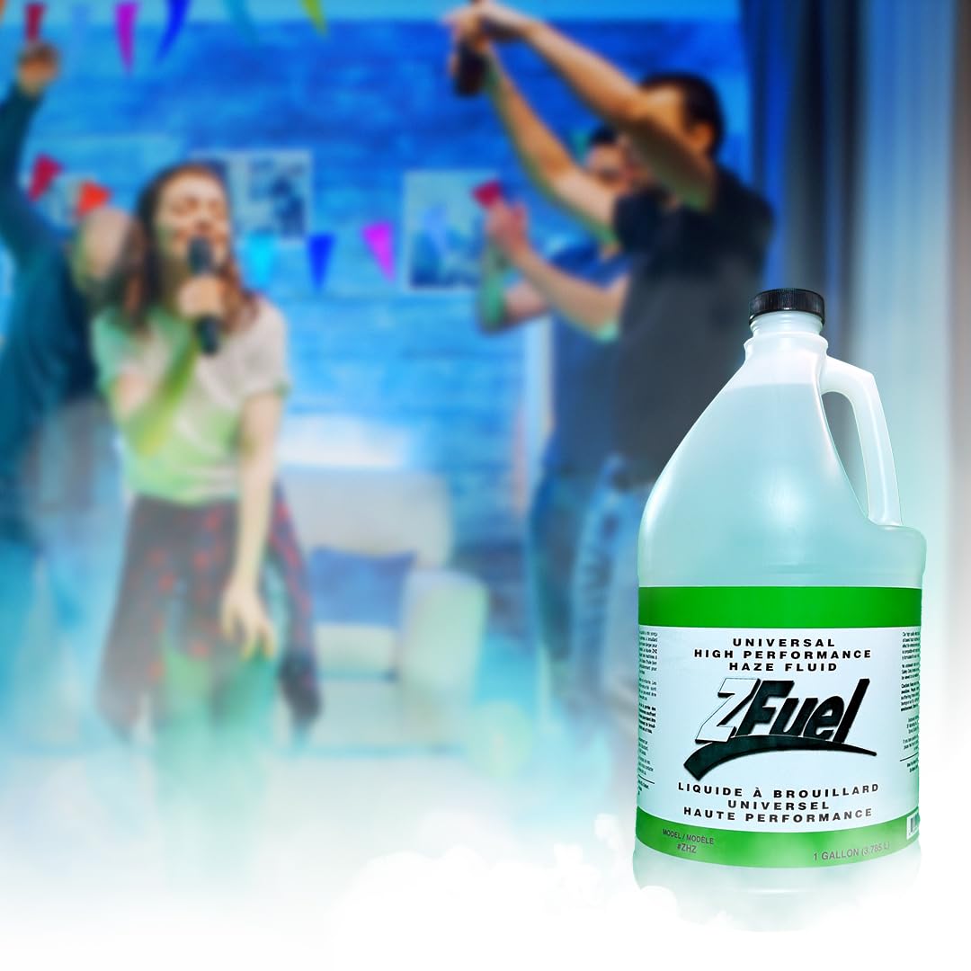 Liquide à brouillard haute performance à base d'huile Z Fuel ZHZ universel - 3,78 litres - Formulé pour les machines à brouillard à base d'huile - Parfait pour Halloween, les fêtes, les mariages, les clubs