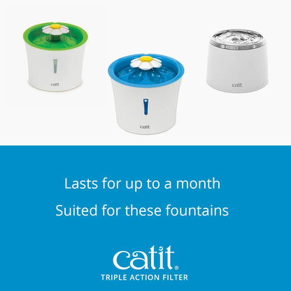 Catit Triple Action Fountain Filter - 12 Pack Catit