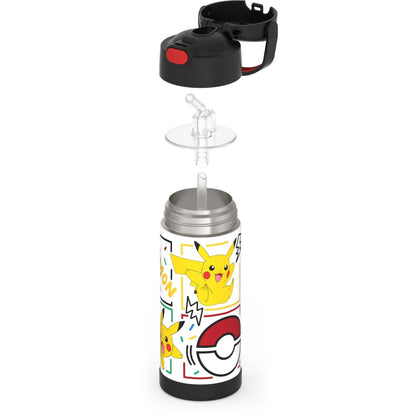 THERMOS FUNTAINER Water Bottle with Straw, 14oz, Pokemon
