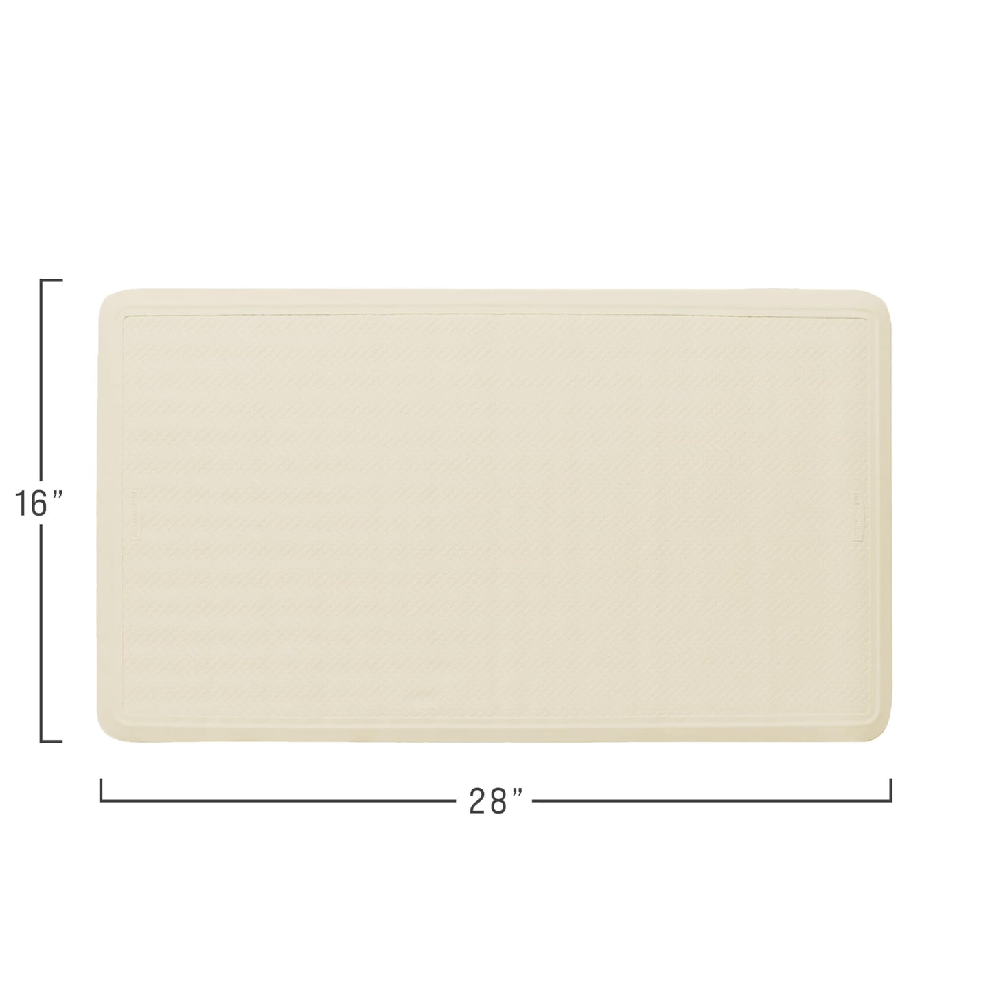 Rubbermaid Commercial Products Bath Tub and Shower Mat | Large - 28 x 16 in. | White | Machine Washable | Safti-Grip Non-Slip Bathroom Mat with Suction Cups for Home/Hotel/Shower/Bathtub Rubbermaid Commercial