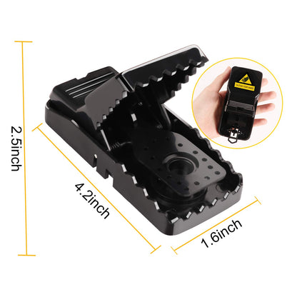 Mouse Traps 8 Pack - Humane Instant Catch Reusable Indoor/Outdoor Snap Traps for Small Mice, Safe & Effective Rodent Catcher with Easy Clean Design (Kids & Pets Friendly)
