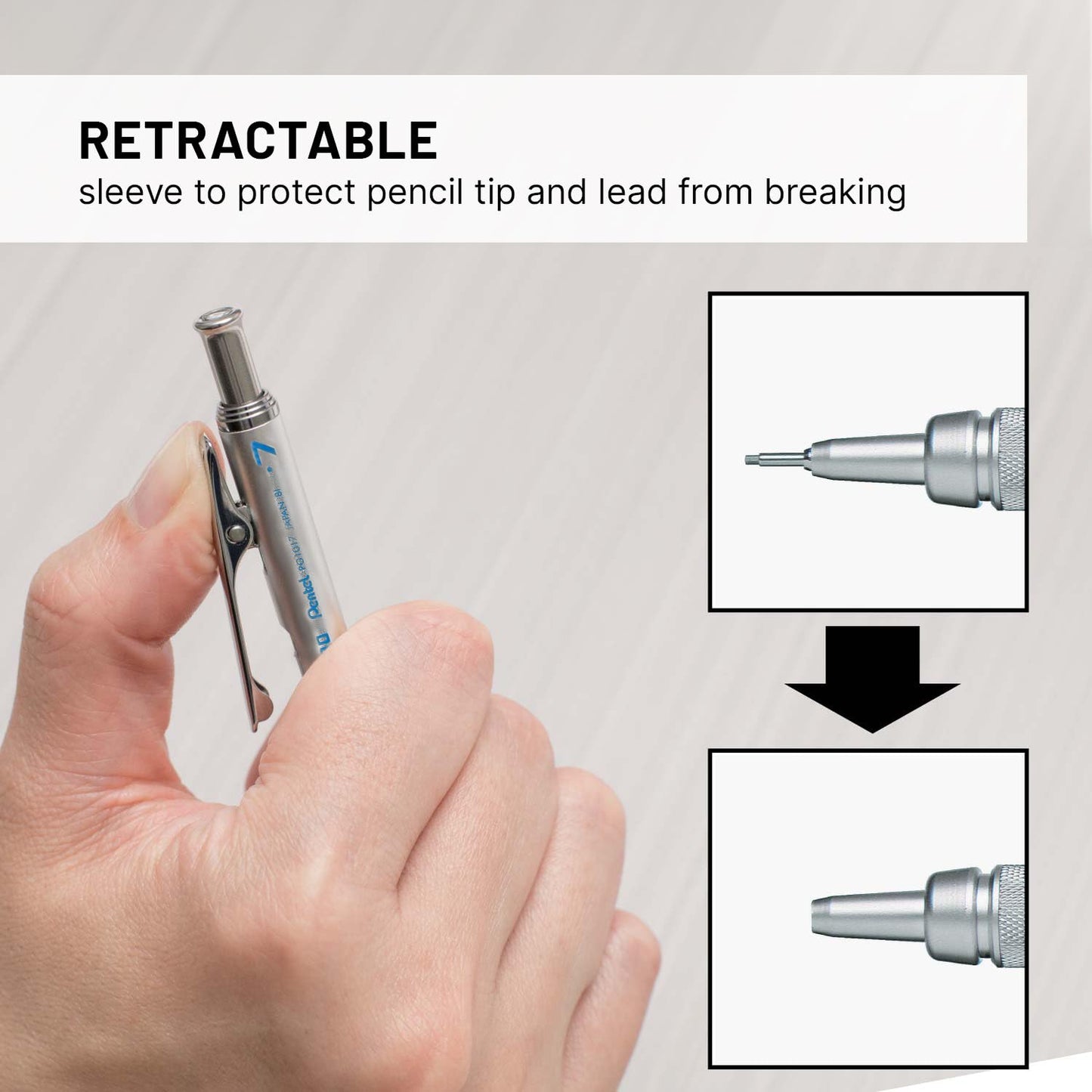 Pentel GraphGear 1000 Mechanical Drafting Pencil, 0.7mm, Leads + Erasers 🍁 All In One Marketplace Canada