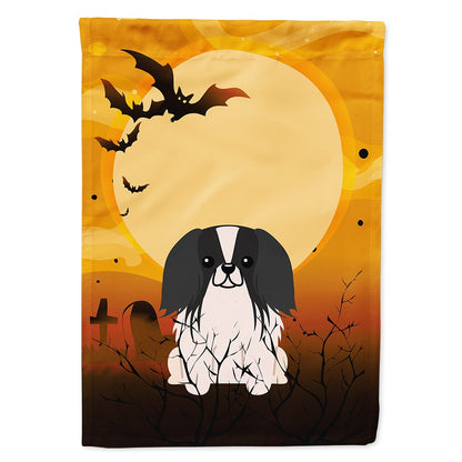 Caroline's Treasures BB4371CHF Halloween Pekingnese Black White Flag Canvas House Size, Large, Multicolor
