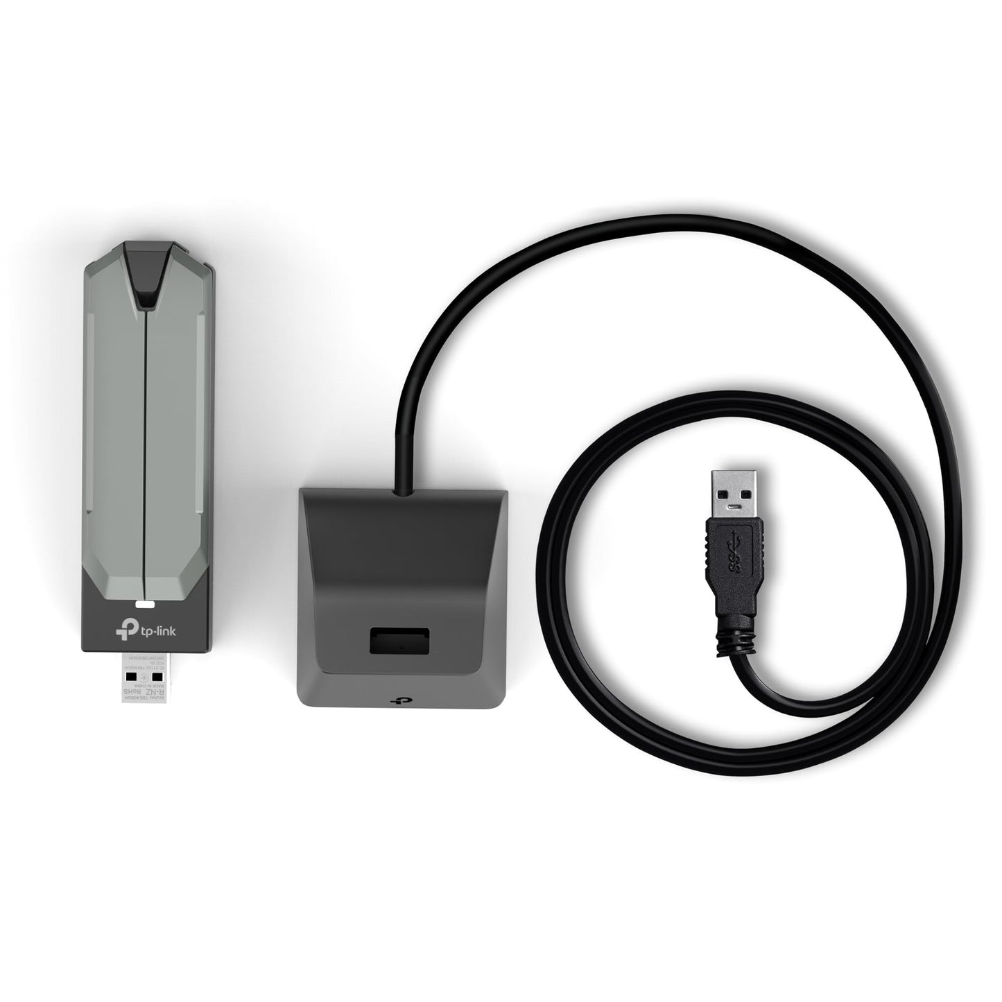 TP-Link BE6500 WiFi 7 USB Adapter (Archer TBE400UH) – Tri-Band 6GHz/5GHz/2.4GHz, High-Gain Adjustable Antennas, USB 3.0 Cradle, Up to 6500 Mbps, OFDMA MU-MIMO, WPA3, Windows 10/11 🍁 All In One Marketplace Canada