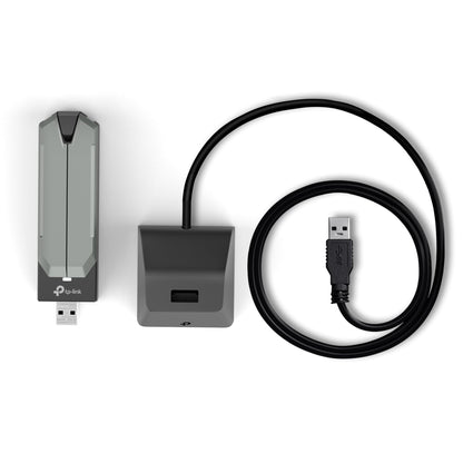 TP-Link BE6500 WiFi 7 USB Adapter (Archer TBE400UH) – Tri-Band 6GHz/5GHz/2.4GHz, High-Gain Adjustable Antennas, USB 3.0 Cradle, Up to 6500 Mbps, OFDMA MU-MIMO, WPA3, Windows 10/11 🍁 All In One Marketplace Canada