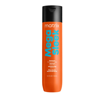 MATRIX Mega Sleek Shampoo, For Frizzy and Unruly Hair, Controls Frizz & Flyaways, Smooths Hair with Shea Butter, Vegan Matrix