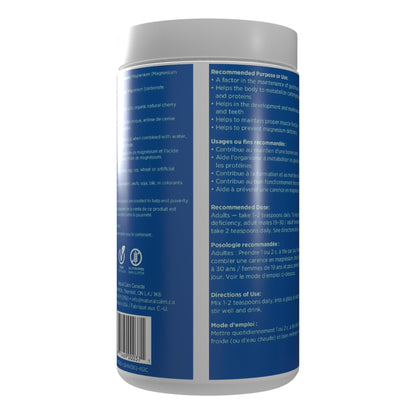 Natural Calm Magnesium Citrate Powder (Cherry Flavour) - Quick Absorbing - Magnesium Drink, 452g