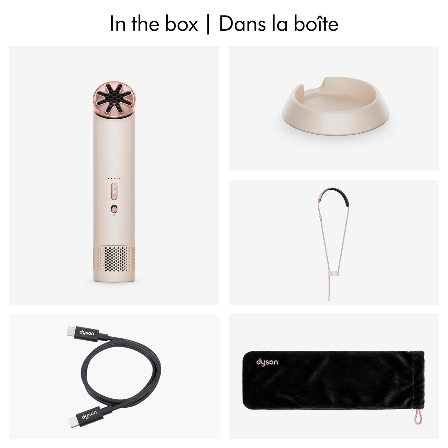Dyson HushJet™ Mini Cool fan (Stone/Blush)