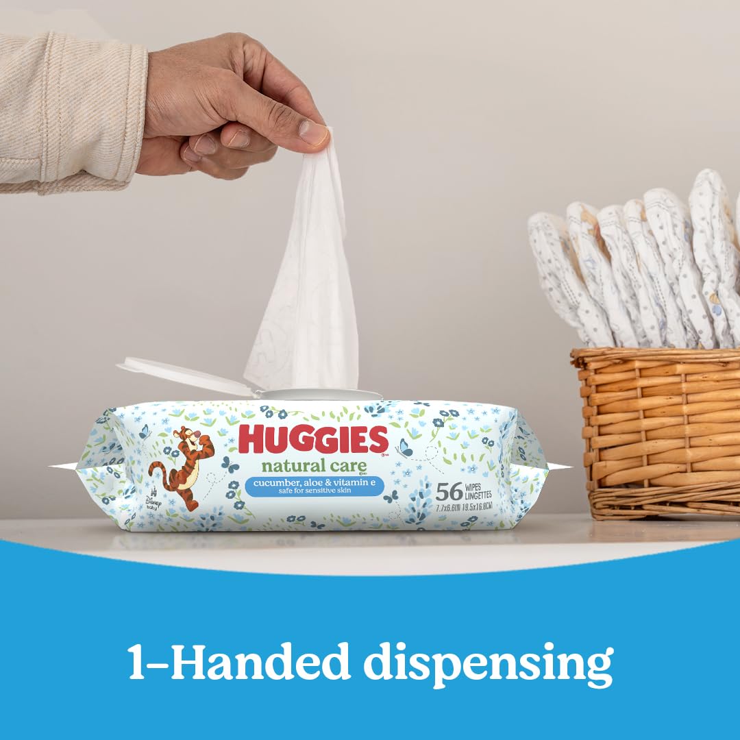 HUGGIES Natural Care Refreshing Baby Wipes, Scented, 15-Pack, 960 Wipes