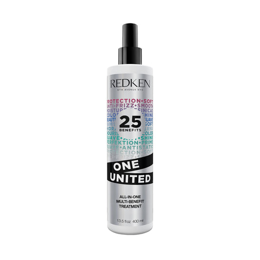 Redken One United Leave In Conditioner, Detangler Spray, Multi-Benefit Hair Treatment, Nourishes, & Smooths Frizz, Heat Protection Spray for Blow Dry & Styling, For All Hair Types, Paraben Free