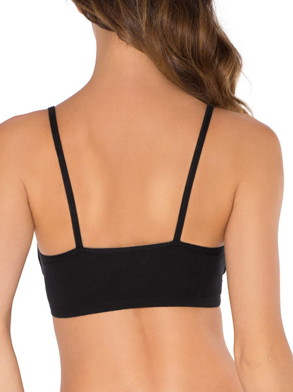 Fruit of the Loom Women's Spaghetti Strap Cotton Pullover Sports Bra Value Pack, Blushing Rose/White/White/Black 4-Pack, 34 🍁 All In One Marketplace Canada