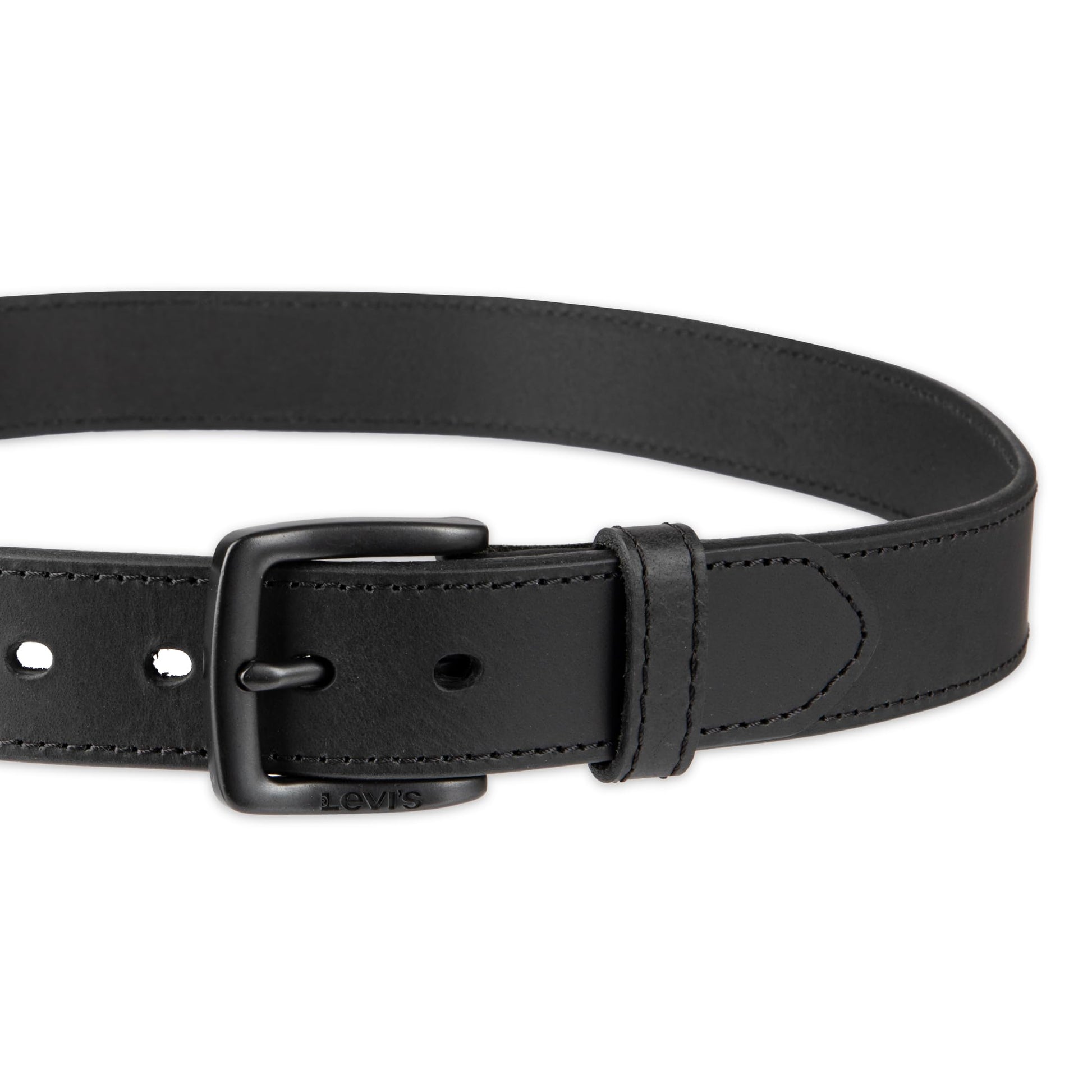Levi's Casual Belt-Dress for Men Jeans with Thick Strap and Buckle, Matte black, Extra-Large (42-44) Levi's