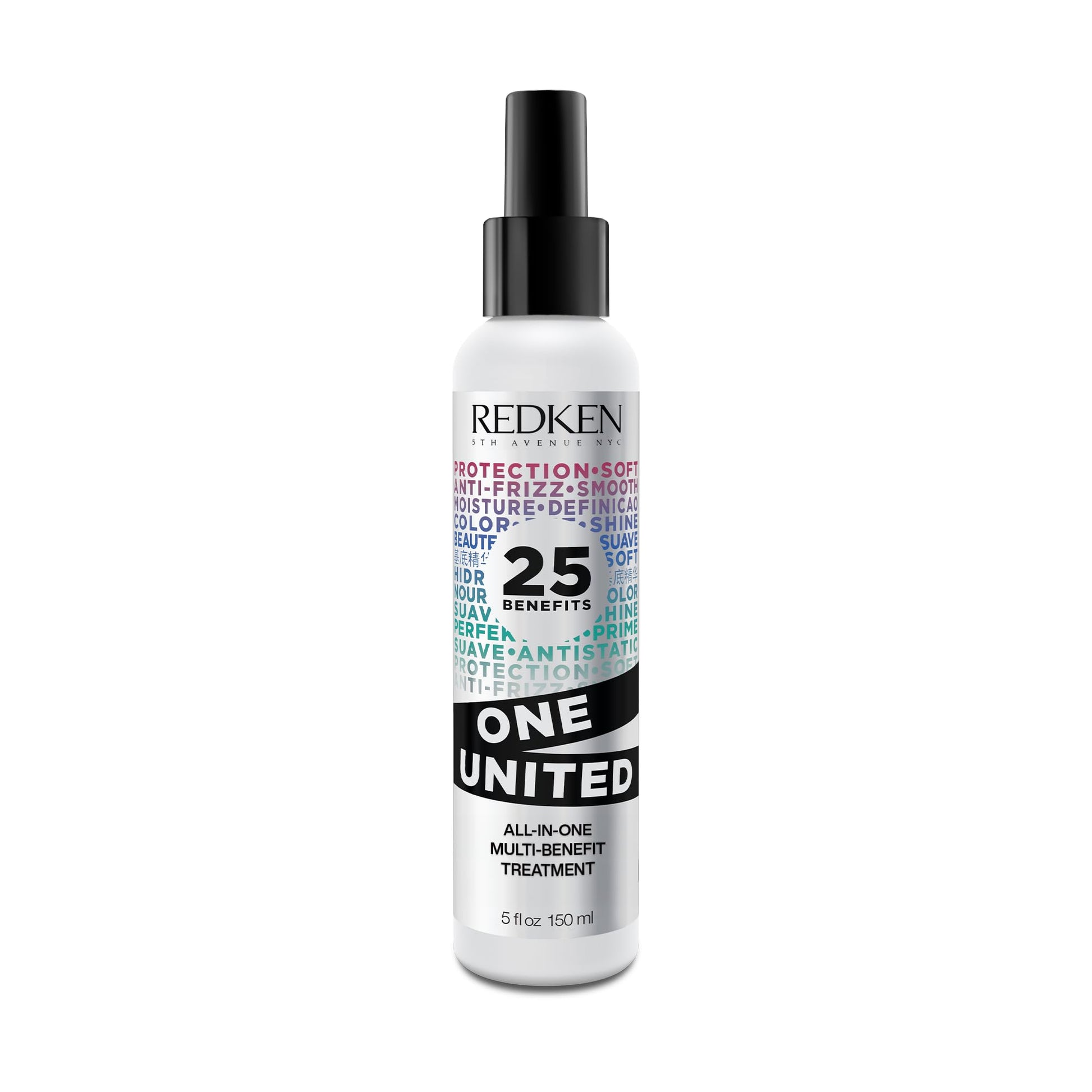 Redken One United Leave In Conditioner, Detangler Spray, Multi-Benefit Hair Treatment, Nourishes, & Smooths Frizz, Heat Protection Spray for Blow Dry & Styling, For All Hair Types, Paraben Free - Available at All In One Marketplace Canada