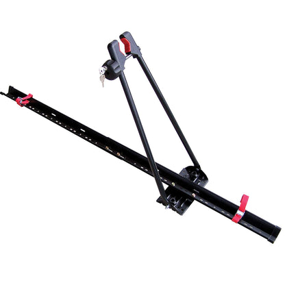Swagman Upright Roof Mount Bike Rack – Rooftop Upright Bike Carrier for Secure Bicycle Transport Swagman