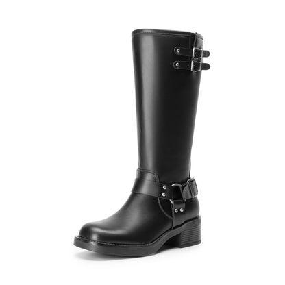 DREAM PAIRS Women Knee High Wide Calf Boots,Black-Pu,8 🍁 All In One Marketplace Canada