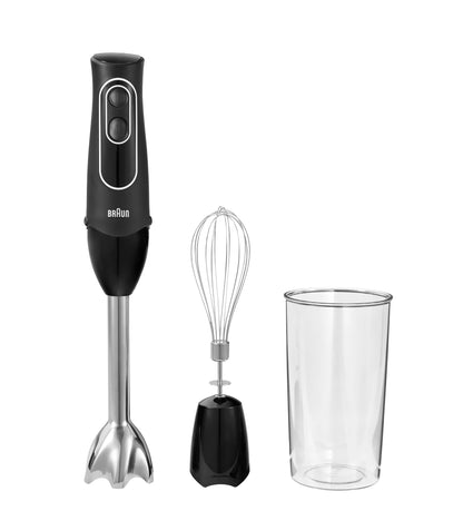 Braun MQ505 Immersion Hand Blender w/Whisk & Beaker, Dual Speed, 350W Braun