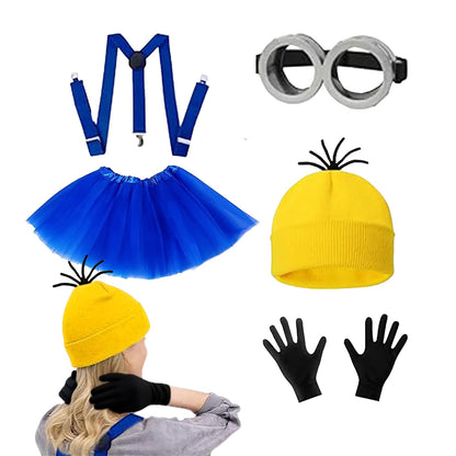 5Pcs Halloween Cosplay Costume for Adults Goggles Beanie Tutu Skirt Birthday Christmas Party Accessories 🍁 All In One Marketplace Canada