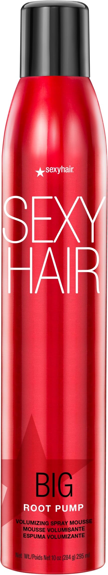 SexyHair Big Root Pump Volumizing Spray Mousse, Volume with Medium Hold, Up to 72 Hour Humidity Resistance, 295 ml SEXYHAIR