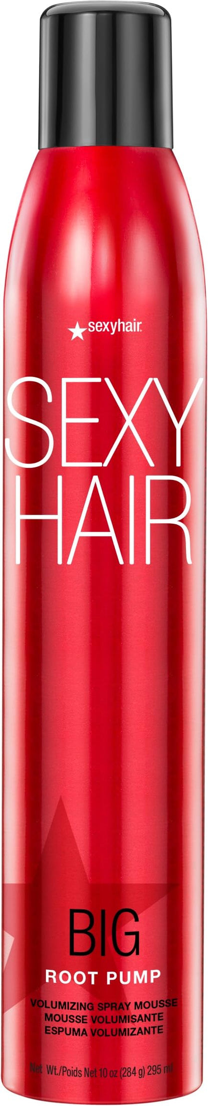 SexyHair Big Root Pump Volumizing Spray Mousse, Volume with Medium Hold, Up to 72 Hour Humidity Resistance, 295 ml SEXYHAIR