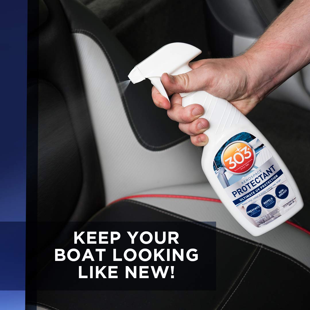 303 Marine Aerospace Protectant - Provides Superior UV Protection, Repels Dust, Dirt, and Staining, Dries to A Smooth, Matte Finish, Restores and Maintains A Like-New Appearance, 32oz (30306) 946 ml (Pack of 1) 303