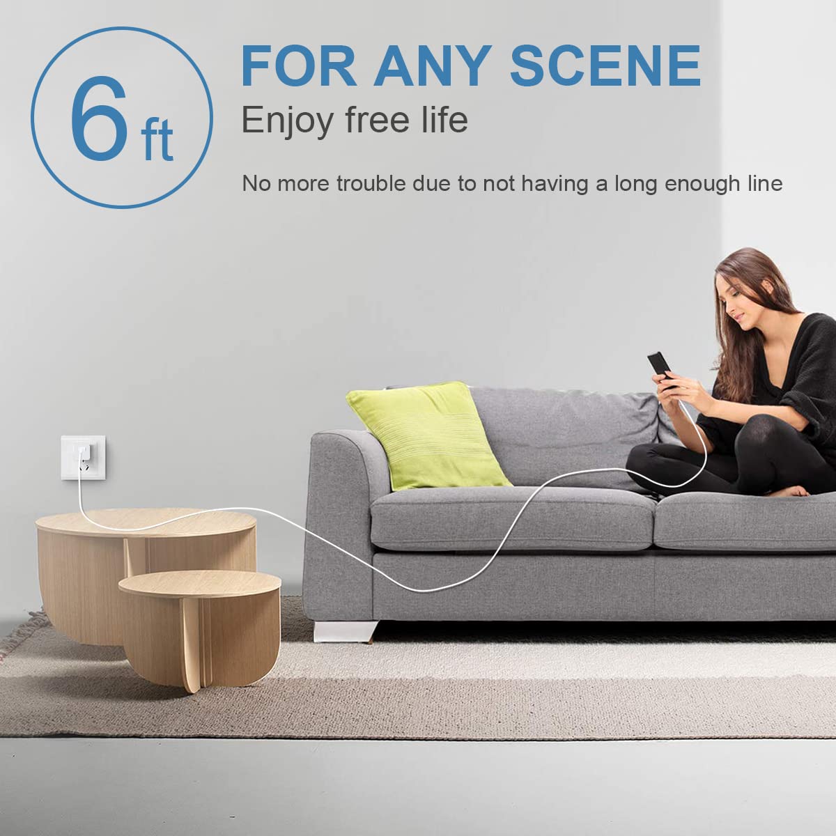 iPhone Charger Fast Charging [Apple MFi Certified] 3 Pack USB A Charger Block with 6ft USB A to Lightning Cable Compatible with iPhone 14 13/12/11/XS/XR/X 8 7/iPad - Available at All In One Marketplace Canada