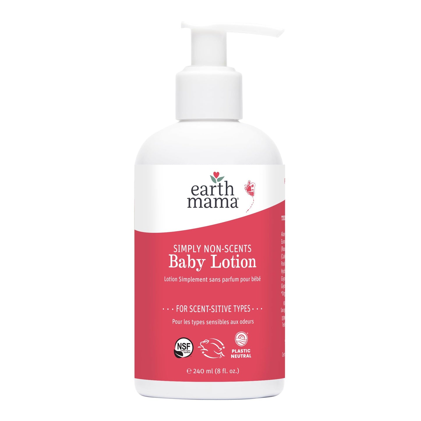 Earth Mama - Simply Non-Scents Baby Lotion for Dry Skin - 240 ml 🍁 All In One Marketplace Canada