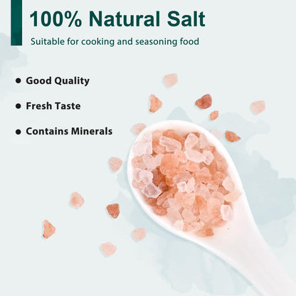 Soeos Himalayan Pink Salt 38.8oz & Whole Black Peppercorns 18oz – Coarse Grain for Grinders, Non-GMO & Kosher
