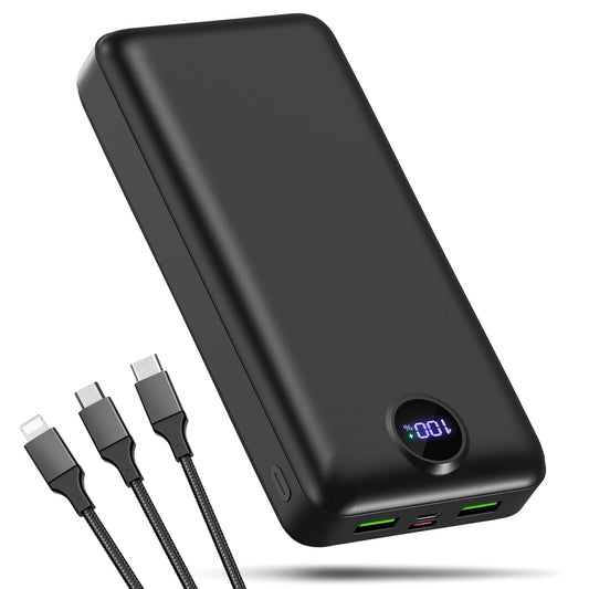 Power Bank Fast Charging 50000mAh 22.5W Portable Charger USB C Quick Charge with 3 Outputs & 2 Inputs LED Display Huge Capacity External Battery Pack for iPhone, Samsung, iPad etc