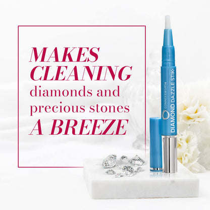 Connoisseurs 1050 Diamond Dazzle Stik – Portable Ring Cleaner Pen for Wedding Bands, Engagement Rings, Gemstones & Fine Jewelry – Safe & Easy At-Home Jewelry Cleaner (Single Pen) - Available at All In One Marketplace Canada