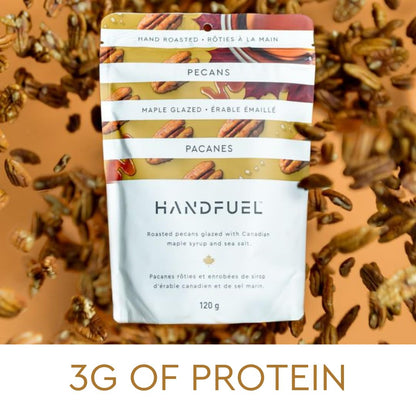 Handfuel Maple Glazed Candied Pecans, Hand Roasted Candied Nuts - 40g x 12 🍁 All In One Marketplace Canada
