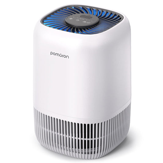 Air Purifiers for Bedroom Home, H13 True HEPA Filter with Fragrance Sponge for Smoke, Allergies, Pollen, Pet Dander, Odor, Dust, Portable Air Purifier for Bedroom Office, MODEL MJ012H(WHITE)