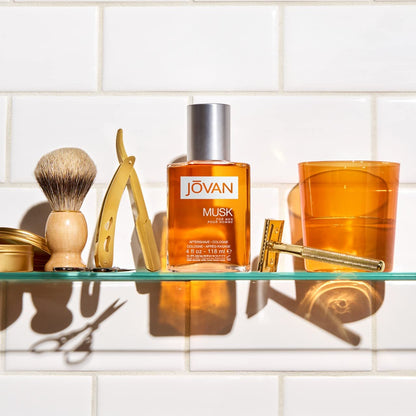 Jovan Aftershave, Musk for Men - Notes of Neroli, Amber, and Musk