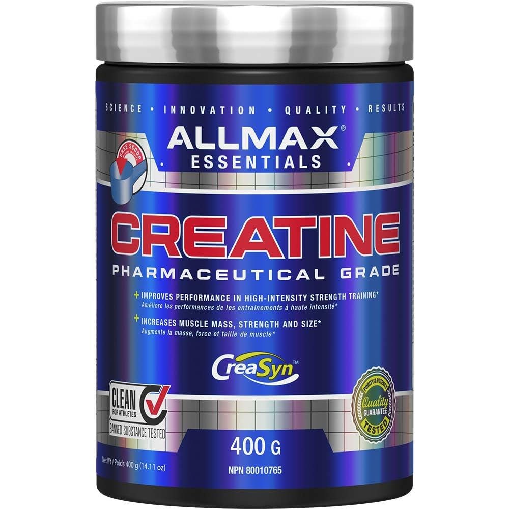 ALLMAX Creatine Monohydrate Powder, Micronized, Unflavored, 400 g
