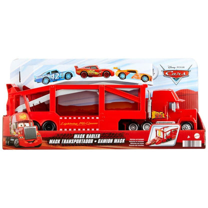 Mattel Disney Pixar Cars Mack Hauler, 13-inch Toy Transporter Truck with Ramp & Carry Storage for 12 Vehicles, Toy for Kids Ages 4 Years Old & Up Mattel