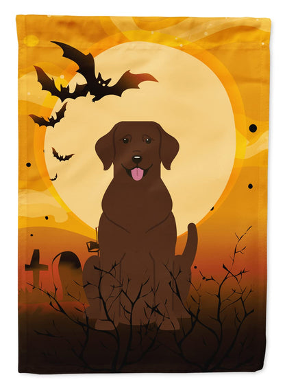 Caroline's Treasures BB4322GF Halloween Chocolate Labrador Flag Garden Size, Small, Multicolor