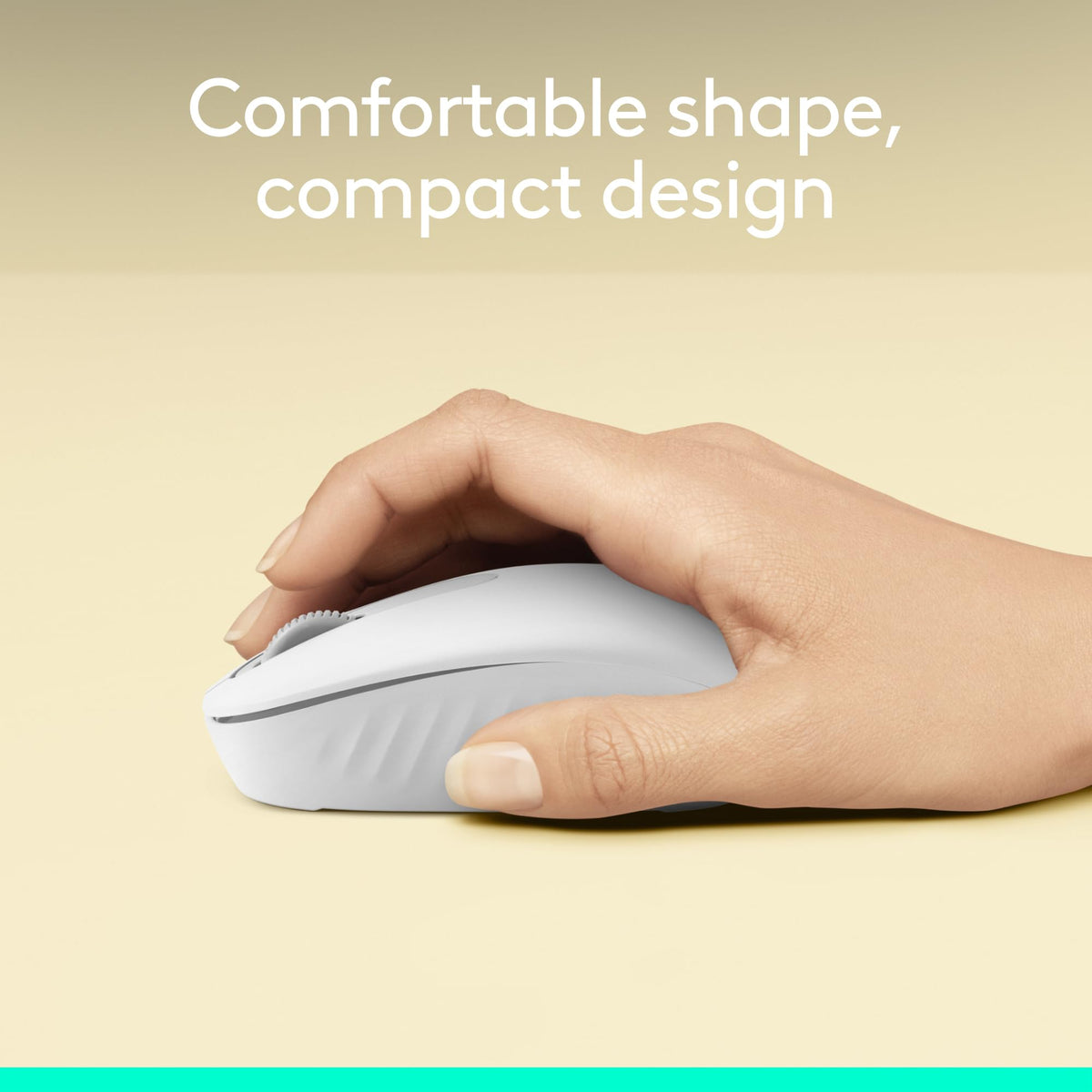 Logitech M196 Compact Ambidextrous Bluetooth Wireless Mouse - Off White