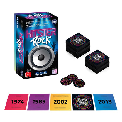 HITSTER - Rock - The Ultimate Music Trivia Party Game for Adults and Families - All-Time Playlist with The Greatest Hits - 2 to 10 Players Ages 16+