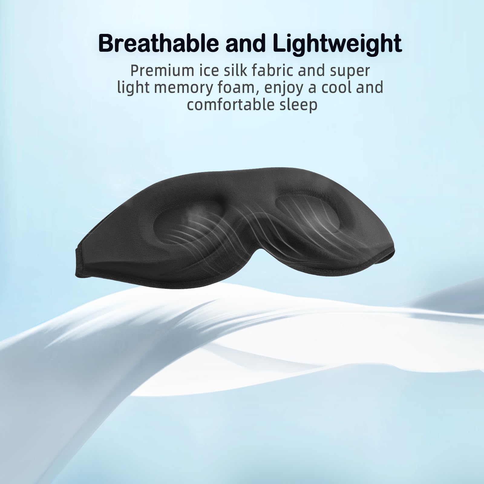 LitBear Sleep Mask for Side Sleeper Women Men, Eye Mask for Sleeping Light Blocking, 3D Contoured Cup Sleeping Mask, Soft Breathable Sleep Eye Mask with Adjustable Elastic Strap for Flight Nap - Available at All In One Marketplace Canada