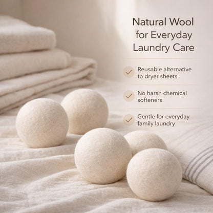 Updated Version(Made of The Latest Shearing) Wool Dryer Balls Pack of 6 XL,Premium Reusable New Zealand Natural Fabric Softener,Saves Drying Time, Handmade Dryer Balls… - Available at All In One Marketplace Canada