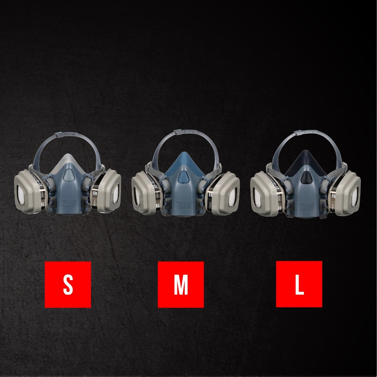 3M Pro Half Facepiece Reusable Respirator All-in-One Kit, Paint Protection - Advanced Comfort, M (1 Mask, 1-pair Cartridges, 2-pair Filters and 1-pair Retainers) 3M