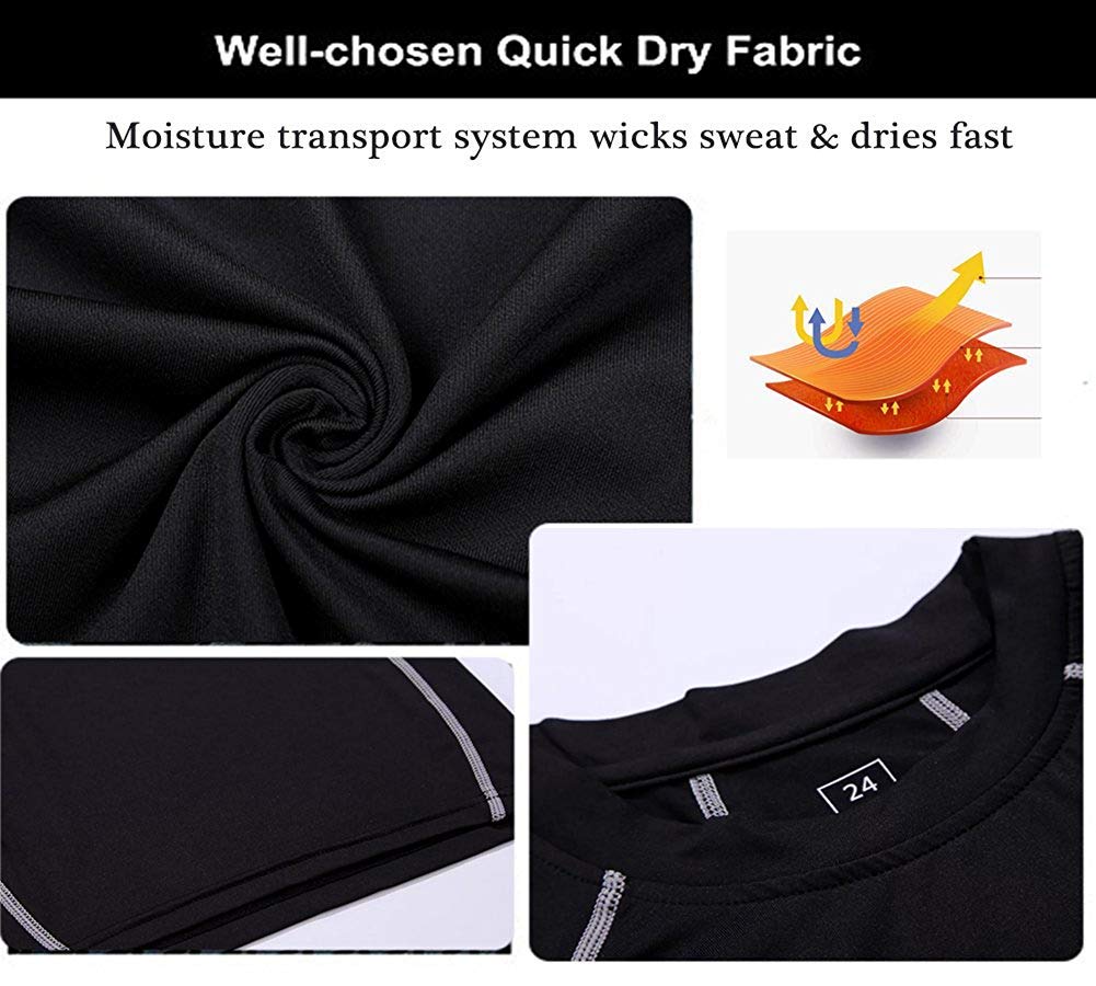 Minghe Boys Hockey Base Layer Moisture Wicking Quick Dry Underwear 2 Pcs 🍁 All In One Marketplace Canada