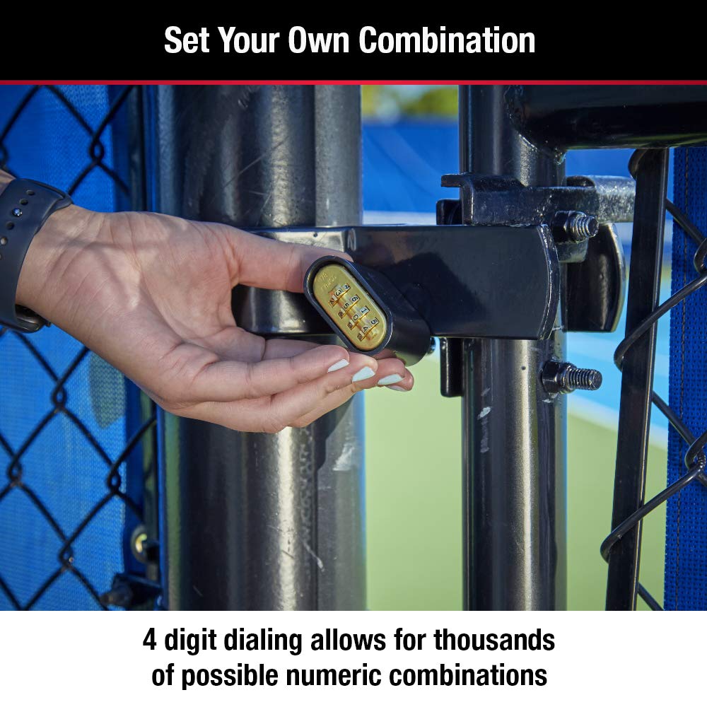 Master Lock Black Combination Padlock, Set Your Own Combo Lock, Weather Resistant Indoor and Outdoor Padlocks with Code for Gym Locker, Gate, Shed, 2 Pack, 178EC2 Master Lock