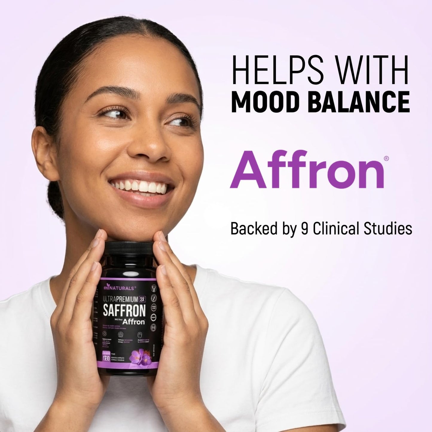 miNATURALS Saffron Supplements 120 Capsules | Clinically Studied Affron Saffron Extract | Stress & Mood Support for Men, Women & Teens | Pure Saffron Pills - Available at All In One Marketplace Canada